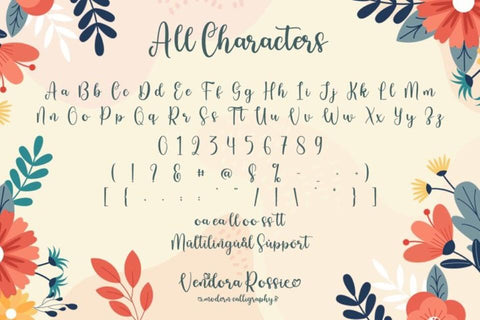 Vendora Rosie Font yumnatype 