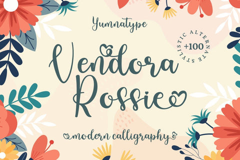 Vendora Rosie Font yumnatype 