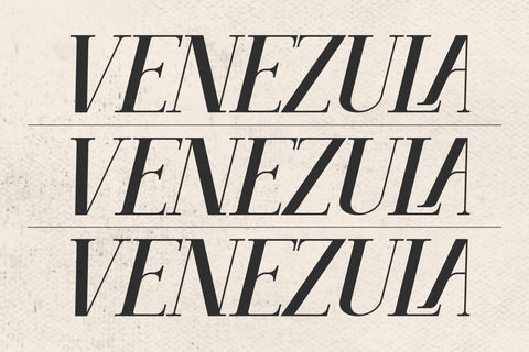 VENEZULA Typeface Font Storytype Studio 