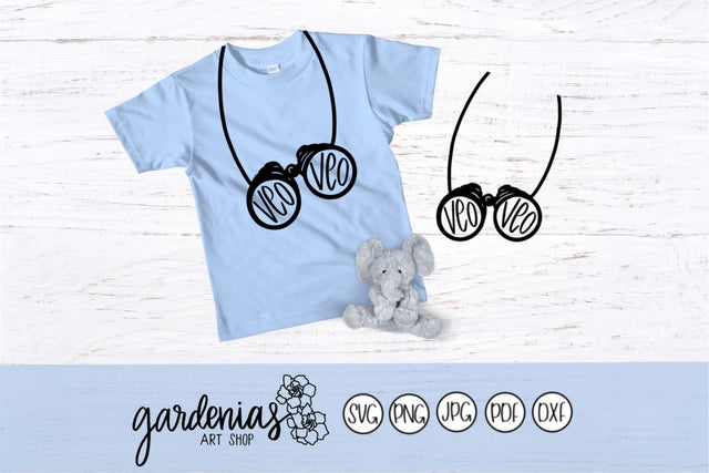 Veo Veo Prismaticos SVG Gardenias Art Shop 
