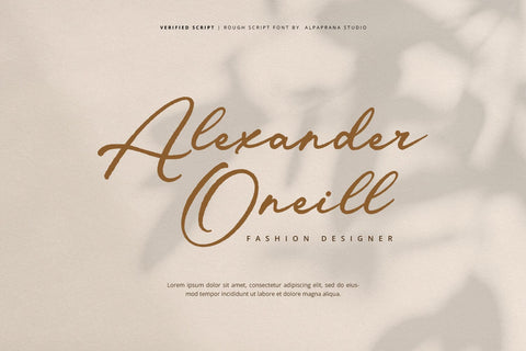 Verified Script - Rough Script Font Font Alpaprana Studio 