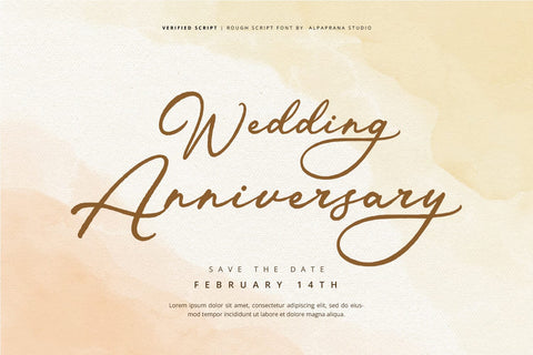 Verified Script - Rough Script Font Font Alpaprana Studio 