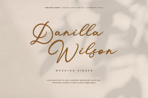 Verified Script - Rough Script Font Font Alpaprana Studio 