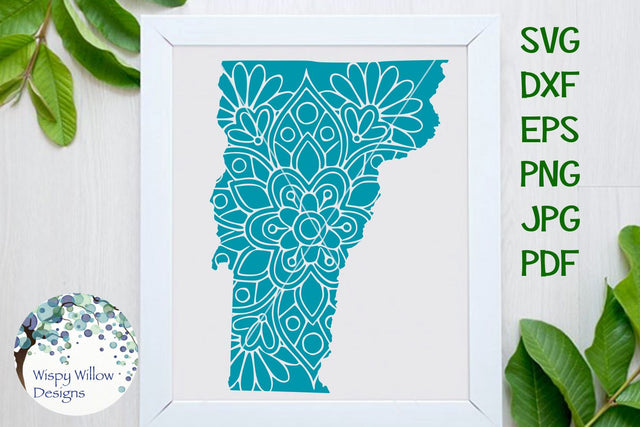 Vermont Mandala SVG Wispy Willow Designs 