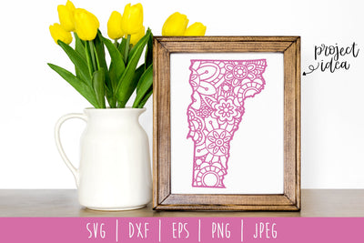 Vermont Mandala Zentangle SVG SavoringSurprises 