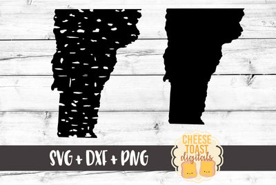 Vermont - Solid & Grunge SVG Cheese Toast Digitals 