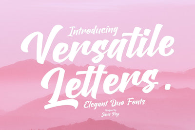Versatile Letters / Duo Fonts SVG Javapep 