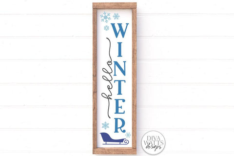 Vertical Christmas SVG Bundle | Winter Porch Sign Makers Bundle SVG Diva Watts Designs 