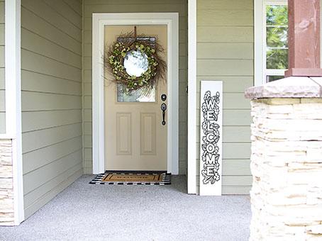 Vertical Porch Sign SVG, Fall SVG, Welcome SVG Oak Design. SVG Elinorka 