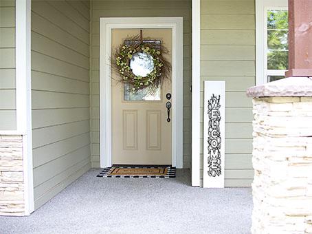 Vertical Porch Sign SVG, Fall SVG, Welcome SVG. SVG Elinorka 