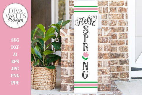 Vertical Seasons SVG Bundle | Spring Summer Autumn Winter SVG Diva Watts Designs 