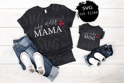 Very Merry Mam SVG, Very Merry Mini SVG, Christmas Shirts, Mommy And Me Shirts, Funny Christmas SVG SVG MaiamiiiSVG 