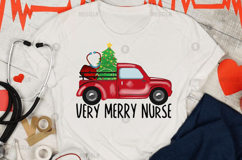 Very merry nurse SVG Sublimation Regulrcrative 