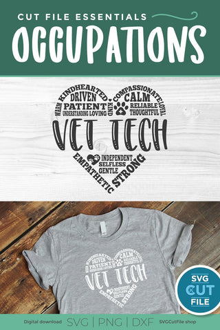 Vet tech svg, Veterinary Technician svg SVG SVG Cut File 