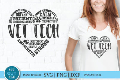 Vet tech svg, Veterinary Technician svg SVG SVG Cut File 