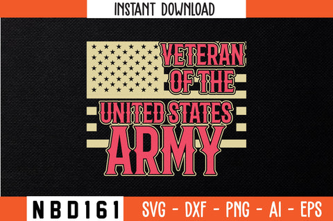 veteran of the united states army T-Shirt Design SVG Nbd161 