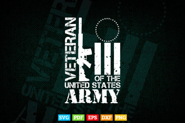 Veteran of United States US Army veteran Gold 4th Of July Svg Cut Files SVG DesignDestine 