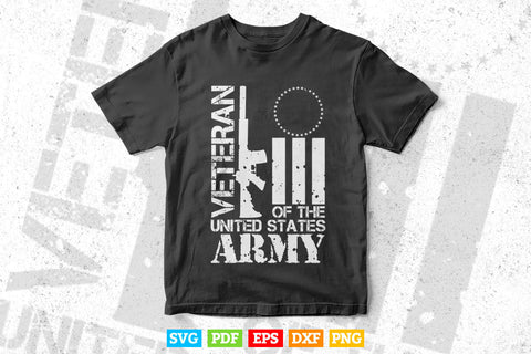 Veteran of United States US Army veteran Gold 4th Of July Svg Cut Files SVG DesignDestine 