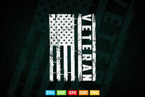 Veteran Patriotic U.S Army American Flag 4th Of July Svg Tshirt Design. SVG DesignDestine 