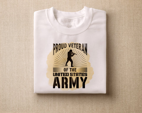 Veteran Sublimation Designs Bundle, 6 Designs, Veteran PNG Files, Veteran Quotes PNG, Proud Veteran Of The US Army PNG Sublimation HappyDesignStudio 