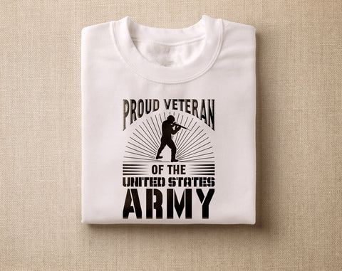 Veteran SVG Bundle, 6 Designs, Veteran's Day SVG, Veteran Shirt SVG, Veteran Quotes SVG, Proud Army Veteran SVG, Our Service Never Ends SVG SVG HappyDesignStudio 