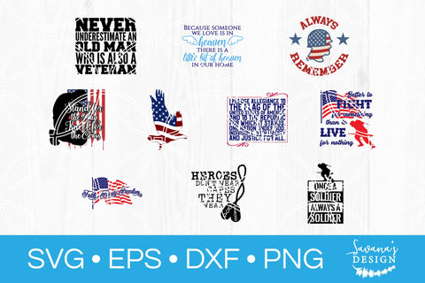 Veteran SVG Bundle SVG SavanasDesign 