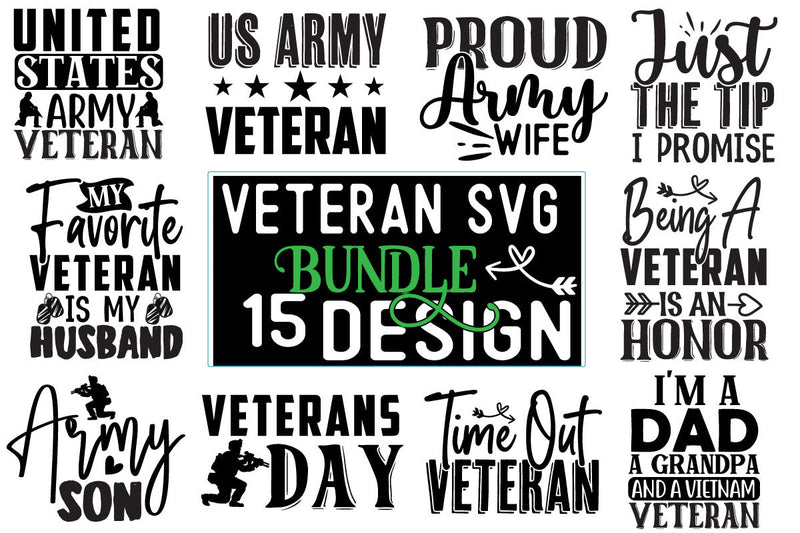 Veteran SVG Design Bundle SVG CraftingStudio 