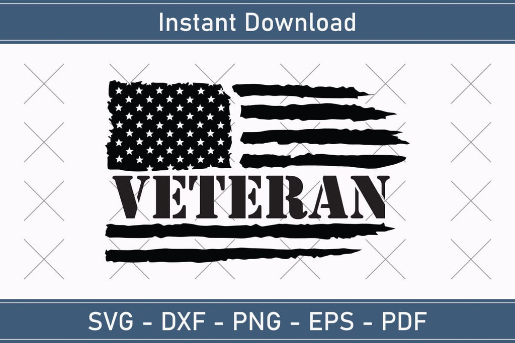 Veteran SVG PNG Printable Cutting Files - So Fontsy