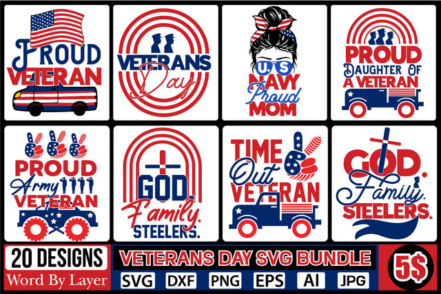 Veterans Day Svg Bundle SVG DesignPlante 503 