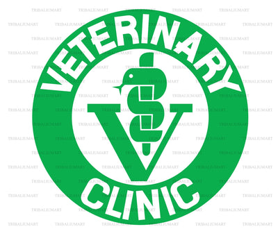 Veterinary clinic symbol SVG TribaliumArtSF 