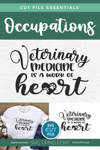 Veterinary Medicine svg for a Vet Tech, Assistant, Team or Squad SVG SVG Cut File 