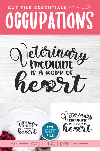Veterinary Medicine svg for a Vet Tech, Assistant, Team or Squad SVG SVG Cut File 