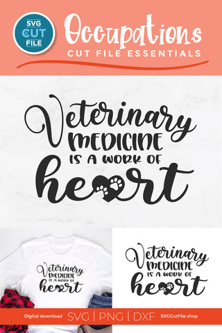 Veterinary Medicine svg for a Vet Tech, Assistant, Team or Squad SVG SVG Cut File 