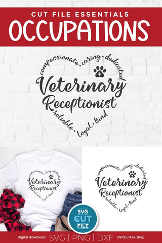 Veterinary Receptionist svg, Vet receptionist svg, Veterinary Front Desk svg, vet secretary, vet front office svg, veterinary svg SVG SVG Cut File 