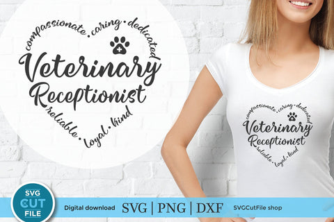 Veterinary Receptionist svg, Vet receptionist svg, Veterinary Front Desk svg, vet secretary, vet front office svg, veterinary svg SVG SVG Cut File 