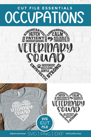 Veterinary squad svg for Cricut or Silhouette SVG SVG Cut File 