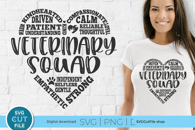 Veterinary squad svg for Cricut or Silhouette SVG SVG Cut File 