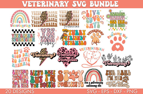 Veterinary SVG Bundle PNG Sublimation SVG Freeling Design House 