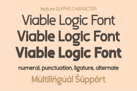Viable Logic Font twinletter 