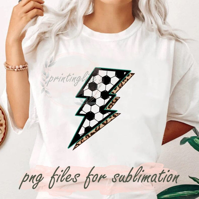 Vibes Retro Soccer Mom Png, Sports Mama Png, Leopard Bolt Shirt Design, Soccer Ball Png, Soccer Shirt Design, File For Shirt Sublimation PrintingLife 