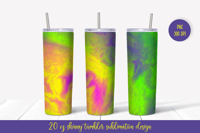 Vibrant Colorful Tumbler Sublimation Wrap. Tumbler Design Sublimation LaBelezoka 
