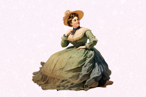 Victorian Chubby Lady Clipart Sublimation Regulrcrative 