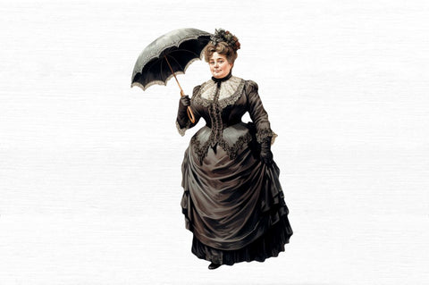 Victorian Chubby Lady Clipart Sublimation Regulrcrative 