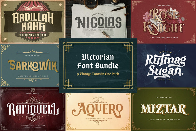 Victorian Font Bundle Font StringLabs 