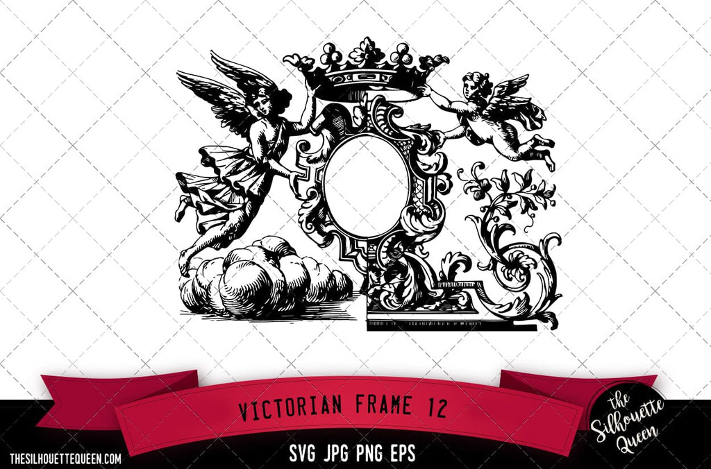 Victorian Frame (12) SVG -Vector Art Commercial & Personal Use- Cricut ...