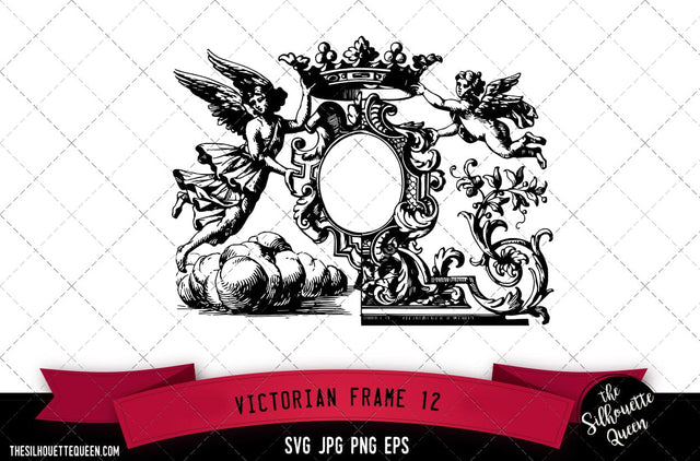 Victorian Frame (12) SVG -Vector Art Commercial & Personal Use- Cricut,Silhouette,Cameo,Vinyl Cut SVG Loveleen Kaur 