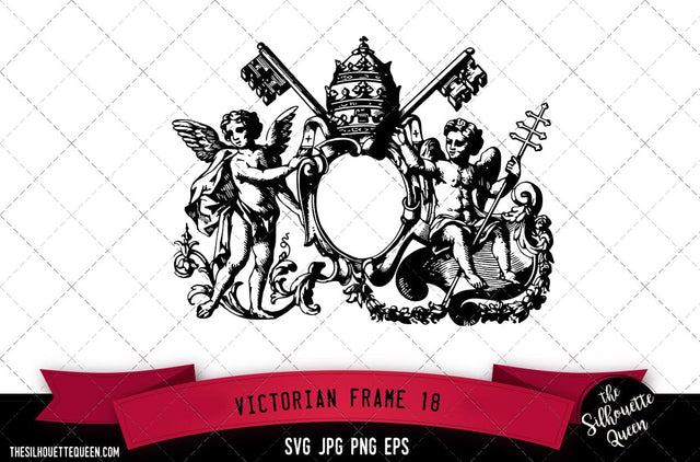 Victorian Frame (18) SVG -Vector Art Commercial & Personal Use- Cricut,Silhouette,Cameo,Vinyl Cut SVG Loveleen Kaur 