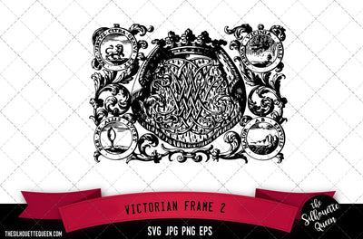 Victorian Frame (2) SVG -Vector Art Commercial & Personal Use- Cricut,Silhouette,Cameo,Vinyl Cut SVG Loveleen Kaur 