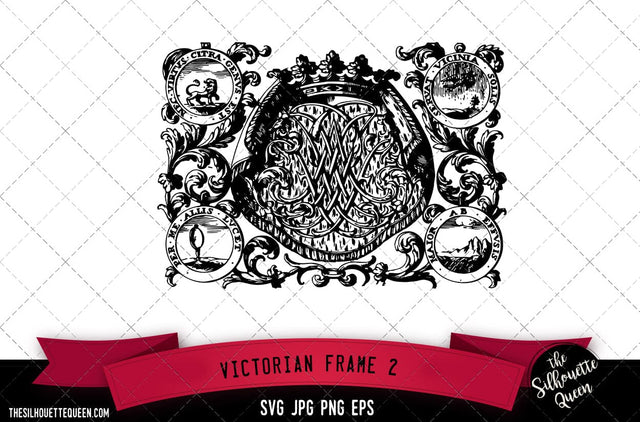 Victorian Frame (2) SVG -Vector Art Commercial & Personal Use- Cricut,Silhouette,Cameo,Vinyl Cut SVG Loveleen Kaur 