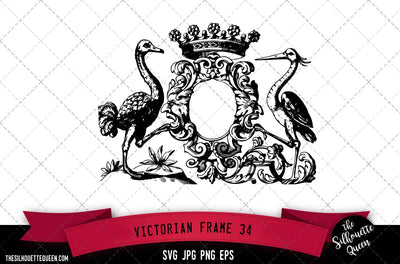 Victorian Frame (34) SVG -Vector Art Commercial & Personal Use- Cricut,Silhouette,Cameo,Vinyl Cut SVG Loveleen Kaur 